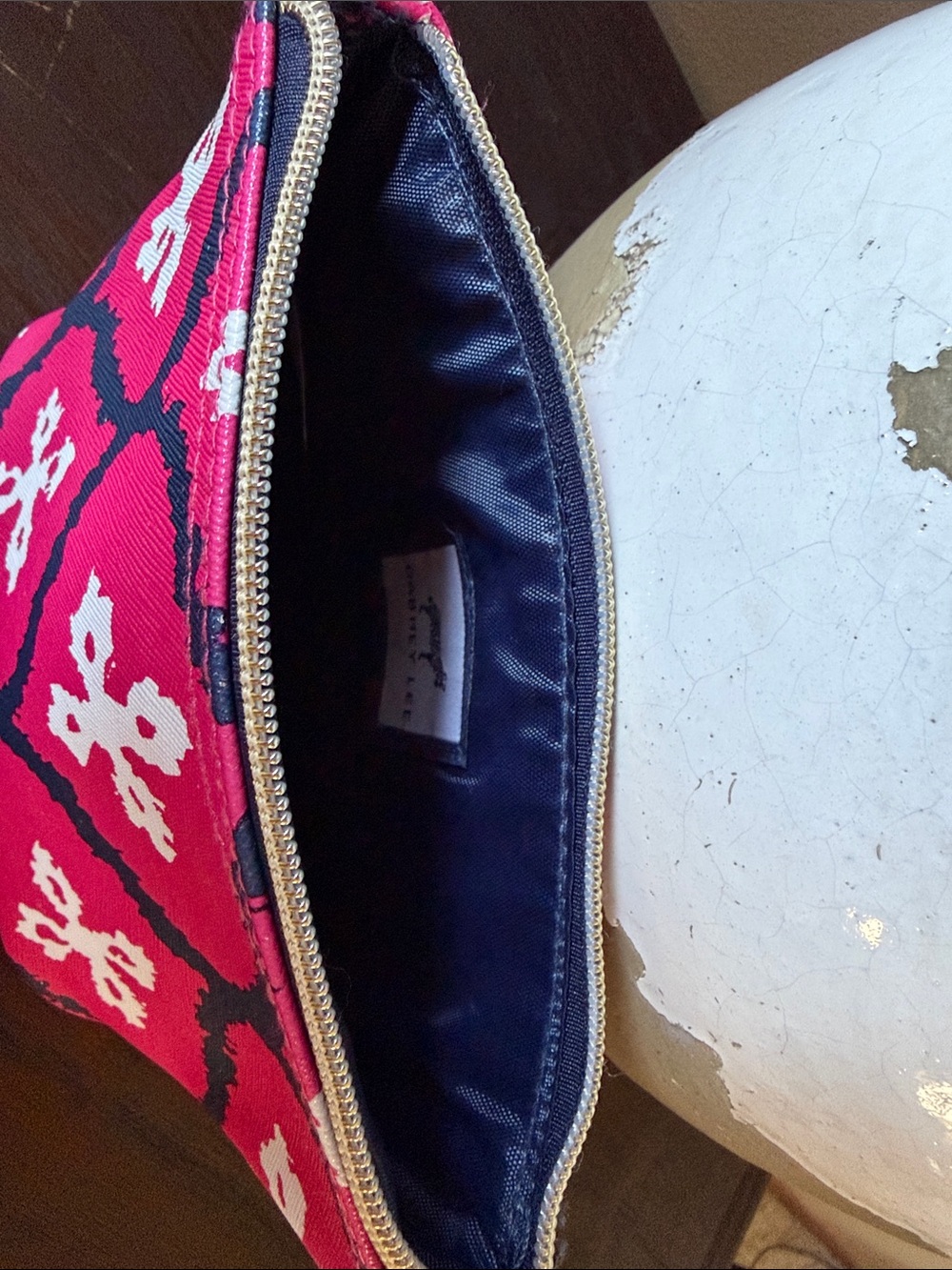 Pink Patterned Zip Pouch - Picture 6 of 6